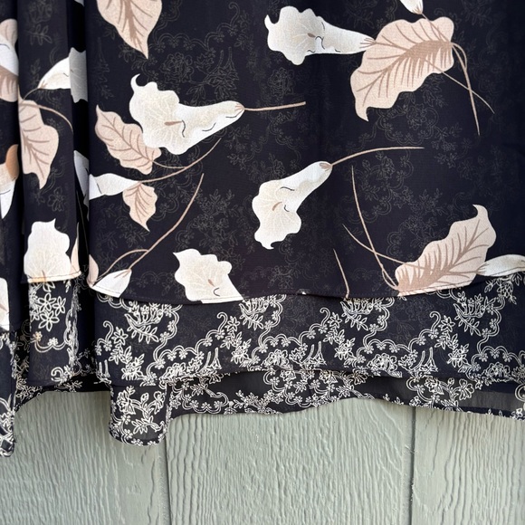 Sag Harbor Vintage y2k Reversible Boho Floral Skirt 16W - Picture 4 of 9